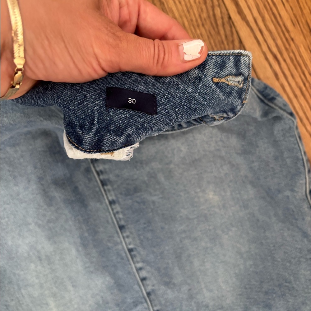 GAP Denim Skirt Womens 30 Blue Jean Pencil Button fly - Picture 5 of 6